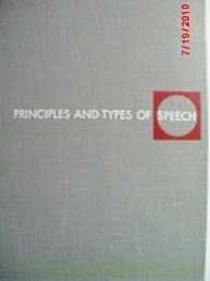 PRINCIPLES AND TYPES OF SPEECH FOURTH EDITION [Hardcover] Alan H. Monroe by null
