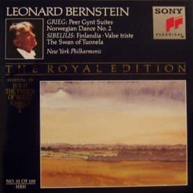 Grieg: Peer Gynt Suites Nos. 1 & 2; Norwegian Dance, etc. / Sibelius: Valse triste; Swan of Tuonela; Finlandia (Royal Edition No. 32) [Audio CD] Edvard Grieg; Jean Sibelius; Leonard Bernstein and New York Philharmonic Orchestra by null