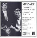 Mozart: Three Piano Concerti, K. 107, Vol. II [Audio CD] Mozart, W. A.; Crawford, Thomas; Orchestra, American Classical and Bilson, Malcolm by null
