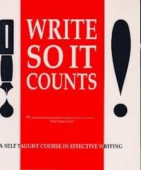 Write so it counts!: A self-taught course in effective writing Floren, Joe by null