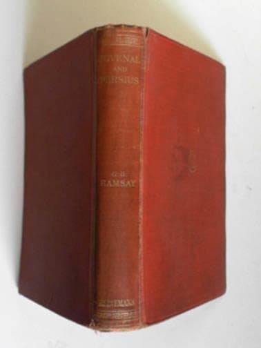 Juvenal and Persius [Hardcover] G.G. (translation) RAMSAY by null