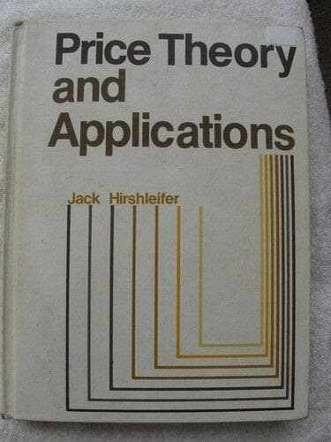 Price theory and applications Hirshleifer, Jack