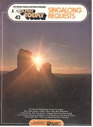 EZ Play Today: Singalong Requests (for Organs, Piano & and Guitar, Volume 43) [Paperback] Hal Leonard by null
