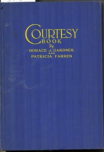 Courtesy Book [Hardcover] GARDNER, Horace by null