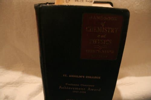 Handbook of Chemistry and Physics(1957-58 Thirty-Ninth Edition) [Hardcover] Charles D. Hodgman by null