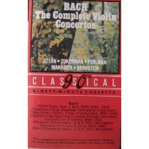 Bach:Complete Violin Ctos. [Audio Cassette] Bach, J.S. by null