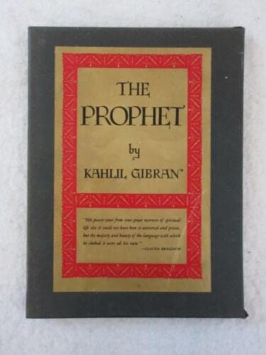 Rare Kahlil Gibran THE PROPHET in Slipcase Alfred Knopf 1971 15th Printing [Hardcover] unknown [Hardcover] Unknown by null