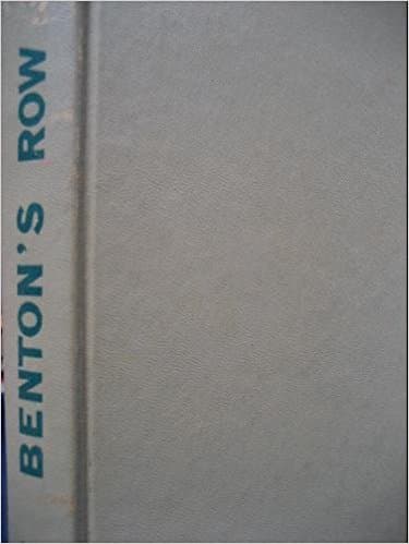 Benton's Row [Hardcover] Frank Yerby by null
