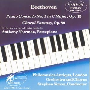 Beethoven: Piano Concerto No. 1 in C Major / Choral Fantasy [Analytically Indexed] [Audio CD] Anthony Newman; Stephen Simon and Philomusica Antiqua by null