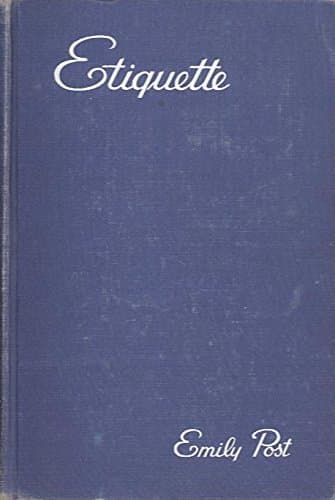 ETIQUETTE 'The Blue Book of Social Usage' Latest Edition [Hardcover] unknown author by null