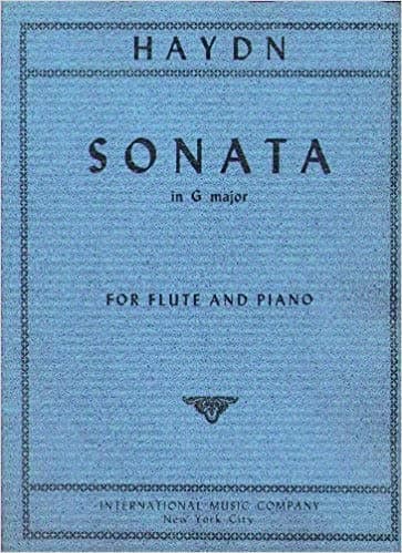 Haydn - Sonata in G Major for Flute and Piano, No. 930 [Unknown Binding] Franz Joseph Haydn by null