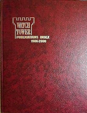 WATCH TOWER Publications Index 1986 - 2000 of Subjects Discussed and Scriptures Explained 1986 - 2000 [Hardcover] Watch Tower by null
