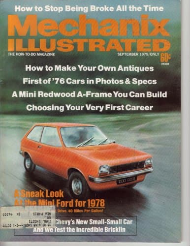 Mechanix Illustrated September 1975 (The How To Do Magazine, Volume 71 Number 568) [Paperback] Robert Beason by null