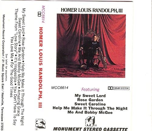 Homer Louis Randolph III [Audio Cassette] by null