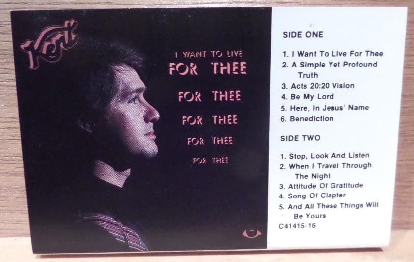I Want to Live for Thee [Audio Cassette] Kent Bowden by null