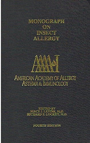 Monograph on Insect Allergy [Unknown Binding] unknown author by null
