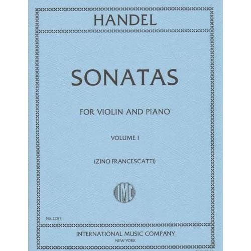 Handel George Frideric Six Sonatas Volume 1 Nos. 1-3 Violin Piano by Zino Francescatti International [Sheet music] by null