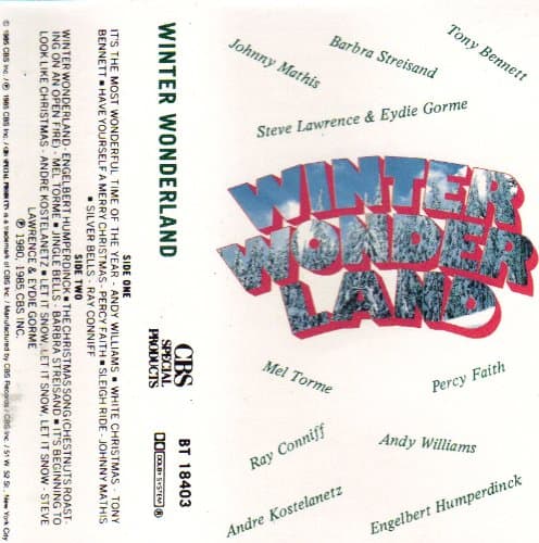 Winter Wonderland [Audio Cassette] Johnny Mathis - Barbra Streisand - Tony Bennett - Mel Torme - Andy Williams - Ray Conniff by null