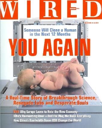 Wired Magazine - February 2001: Human Cloning [Paperback] Katrina Heron by null