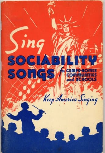 SING SOCIABILITY SONGS FOR CAMPS, HOMES, COMMUNITIES AND SCHOOLS (KEEP AMERICA SINGING by Rodeheaver Hall-Mack Company, 1960 softcover) [Paperback] Homer Alvan Rodeheaver by null