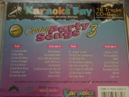 Karaoke Bay Crazy Party Songs Vol. 3 [Audio CD] Karaoke Bay by null