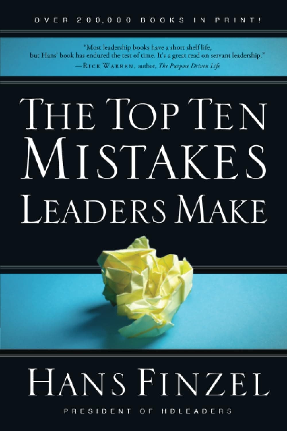 The Top Ten Mistakes Leaders Make [Paperback] Finzel, Hans
