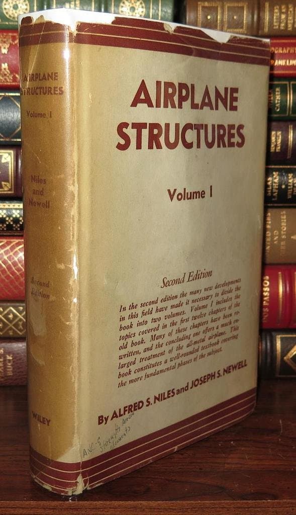 Airplane Structures [Hardcover] NILES, ALFRED S. & JOSEPH S. NEWELL by null