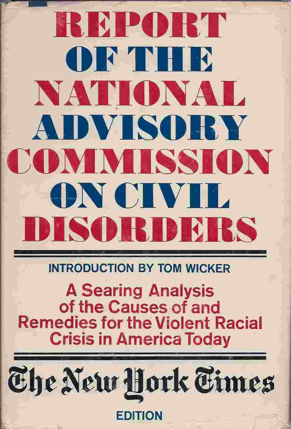 Report of the National Advisory Commission on Civil Disorders [Hardcover] KERNER, Otto, et al. by null