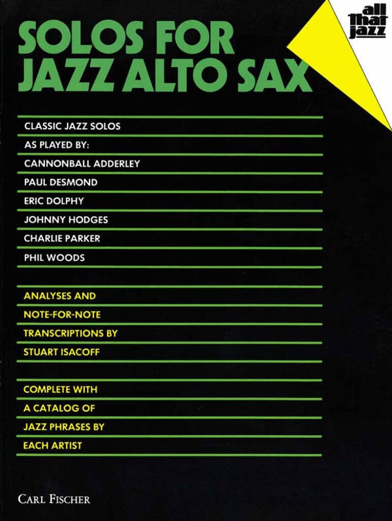 Solos for Jazz Alto Sax (All That Jazz Series) [Paperback] Isacoff, Stuart by null