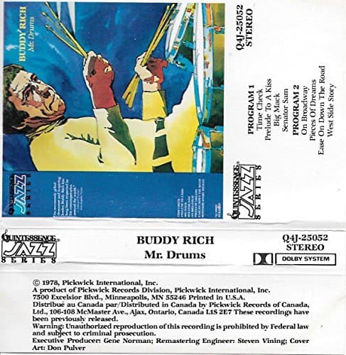 Mr. Drums [Audio Cassette] Buddy Rich by null