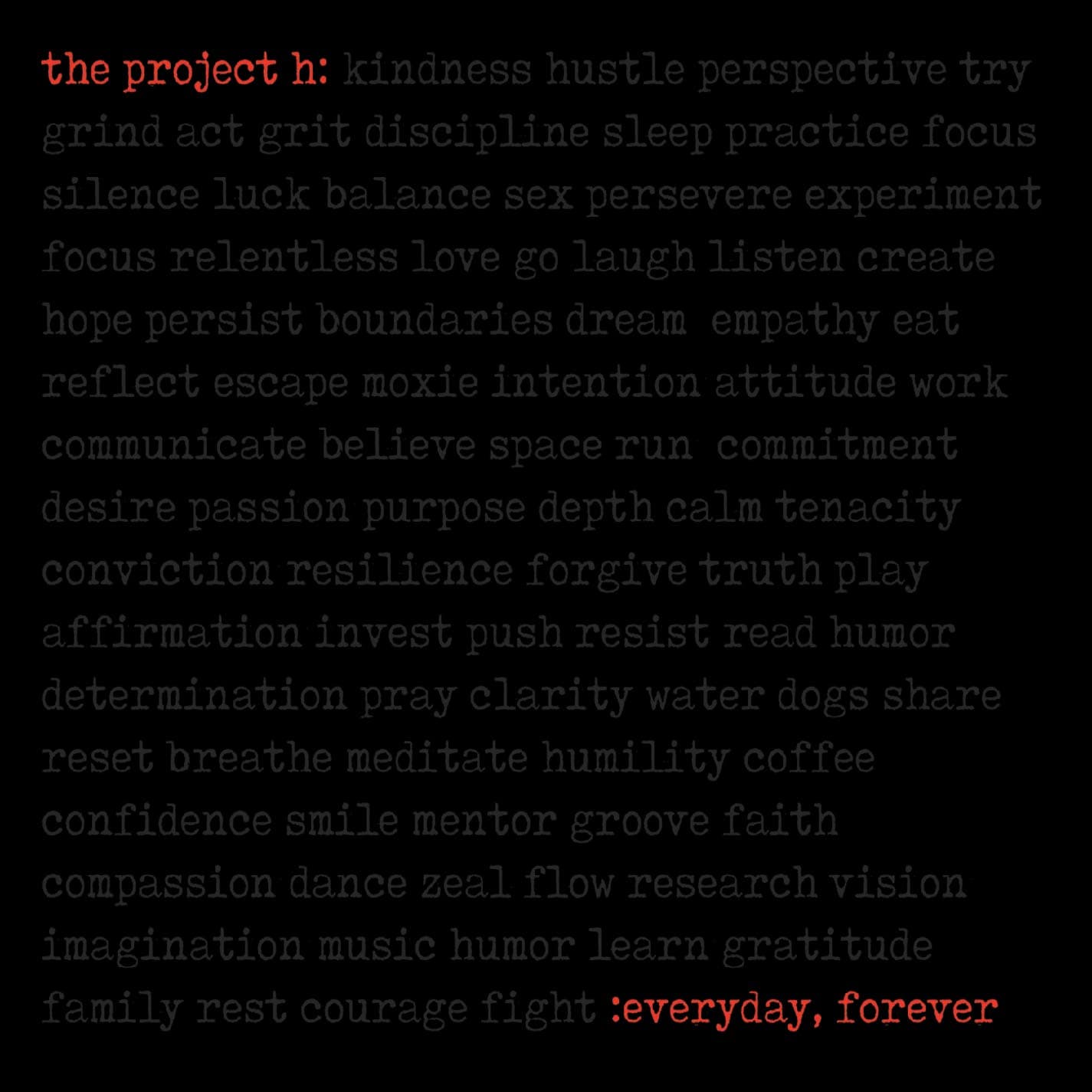 Everyday, Forever [Audio CD] Project H by null