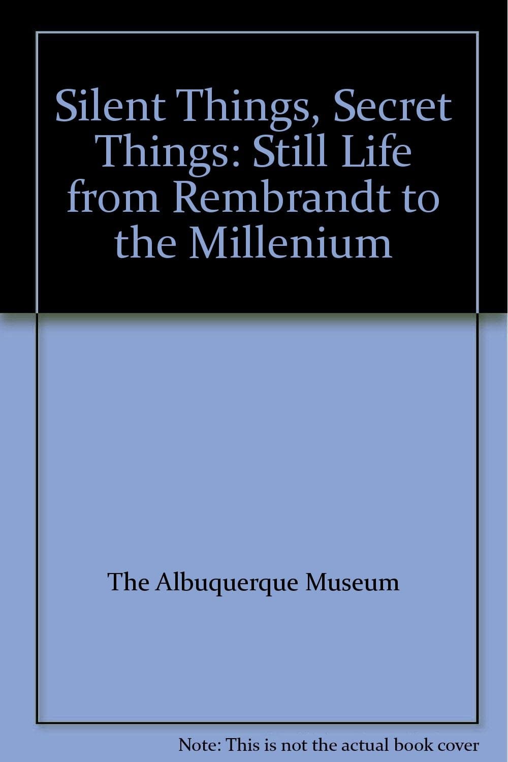 Silent Things, Secret Things: Still Life from Rembrandt to the Millenium [Paperback] The Albuquerque Museum by null