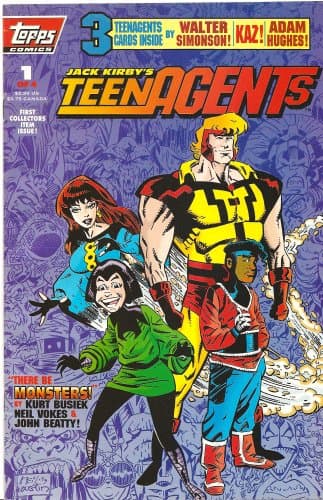 Jack Kirby's Teenagents #1 : There Be Monsters (Topps Comics) [Comic] Kurt Busiek; Neil Vokes and John Beatty by null