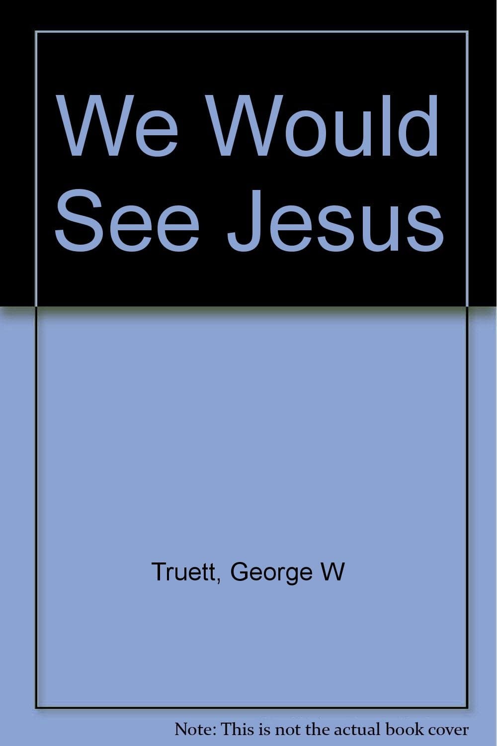 We Would See Jesus