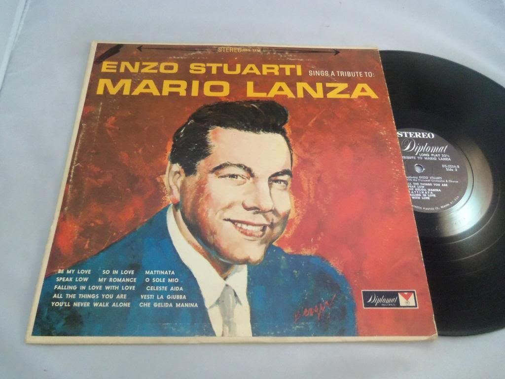 Sings A Tribute To Mario Lanza LP - Diplomat - DS-2236 [Vinyl] Enzio Stuarti by null