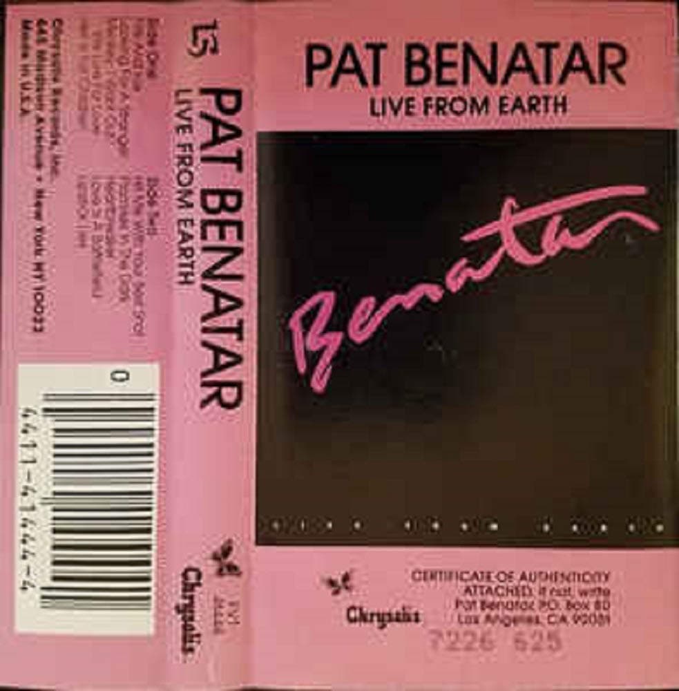Live from Earth [Audio Cassette] Benatar, Pat by null