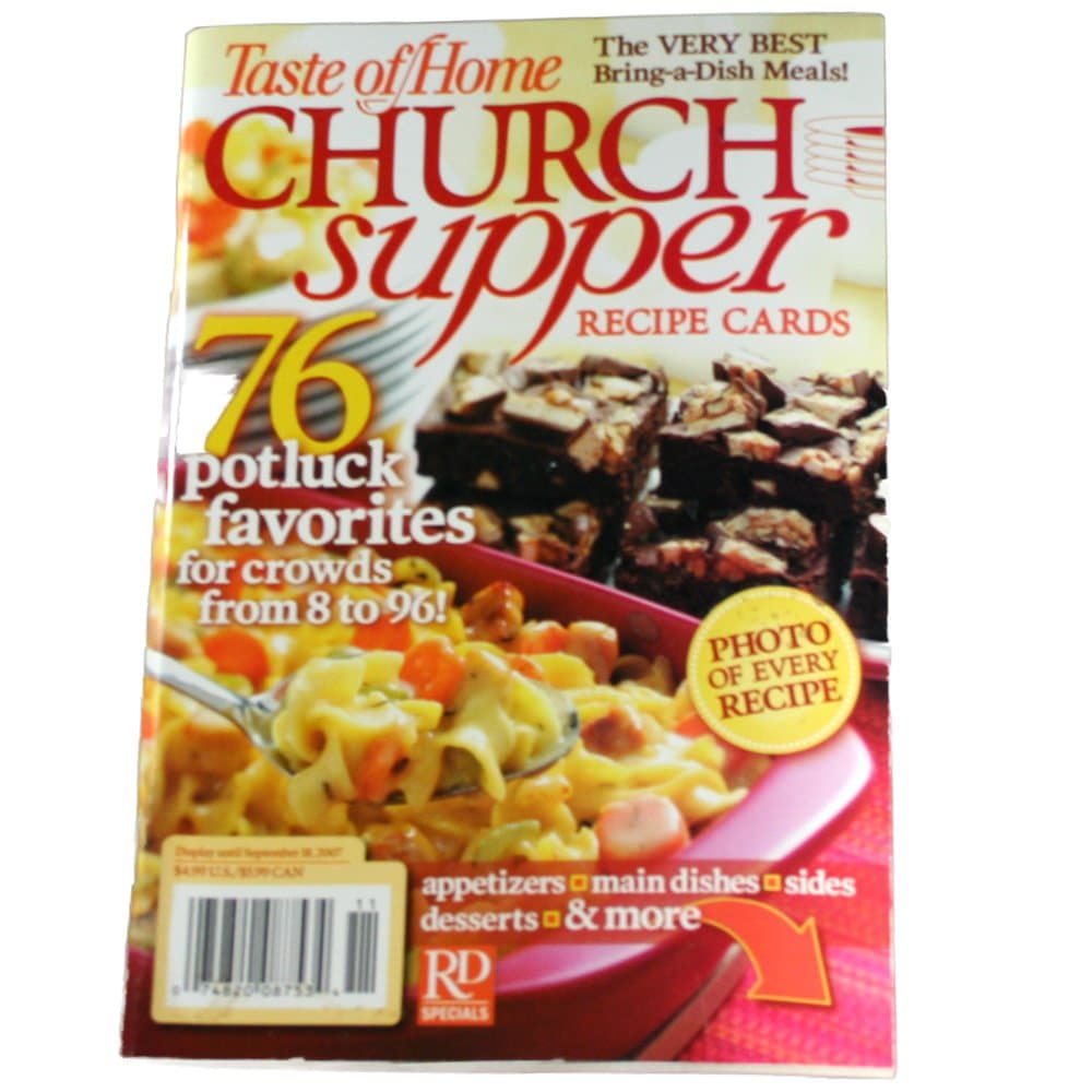 Taste of Home Church Supper Recipe Cards [Unknown Binding] unknown author by null