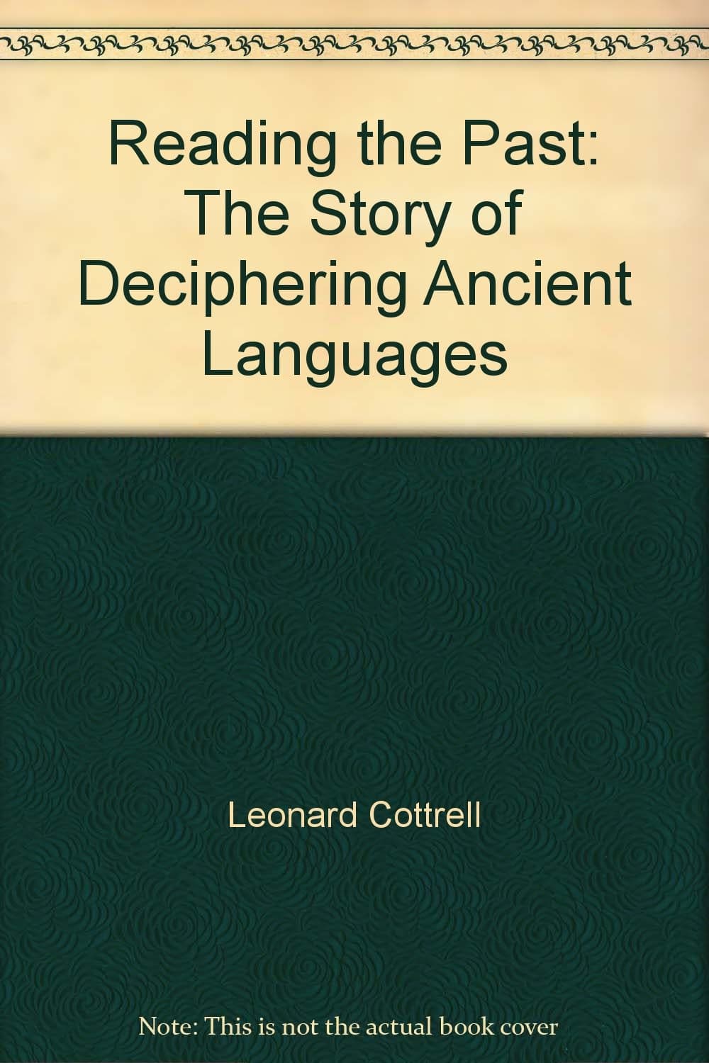 Reading The Past [Hardcover] cottrell, leonard by null