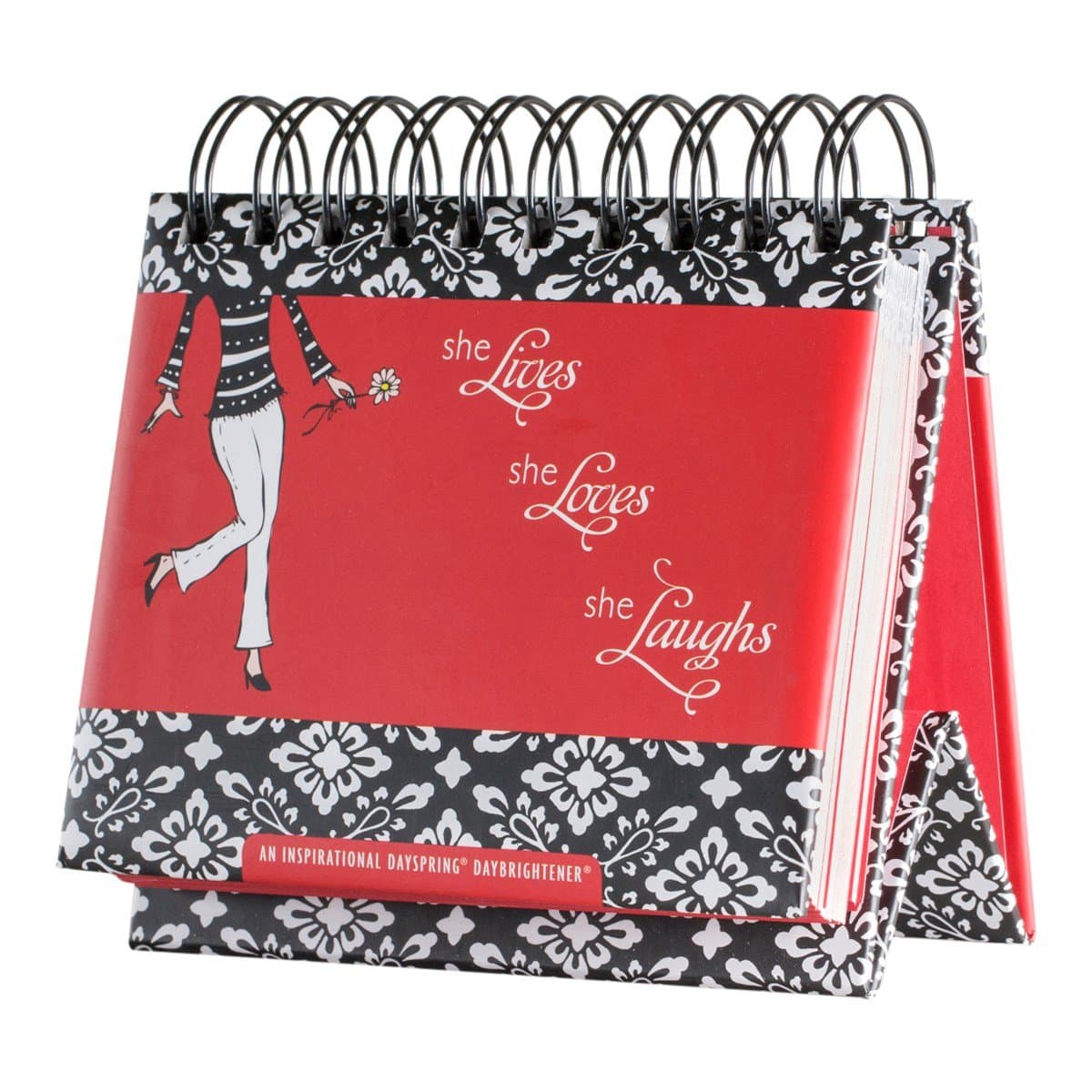 DaySpring Flip Calendar - She Lives, Loves, Laughs - 22600 [Spiral-bound] DaySpring by null