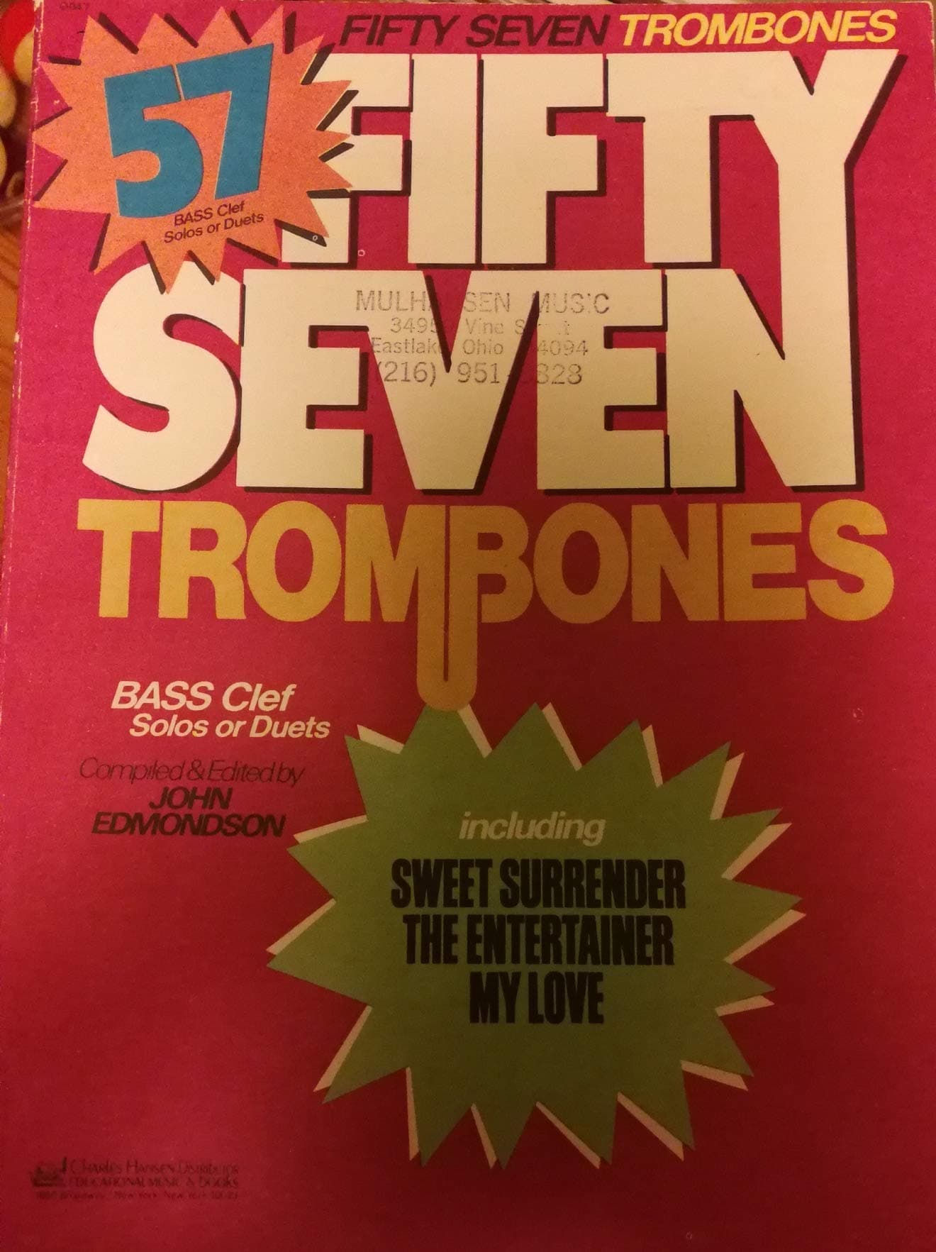 Fifty Seven Trombones Bass Clef Solos or Duets Compiled By John Edmondson by 