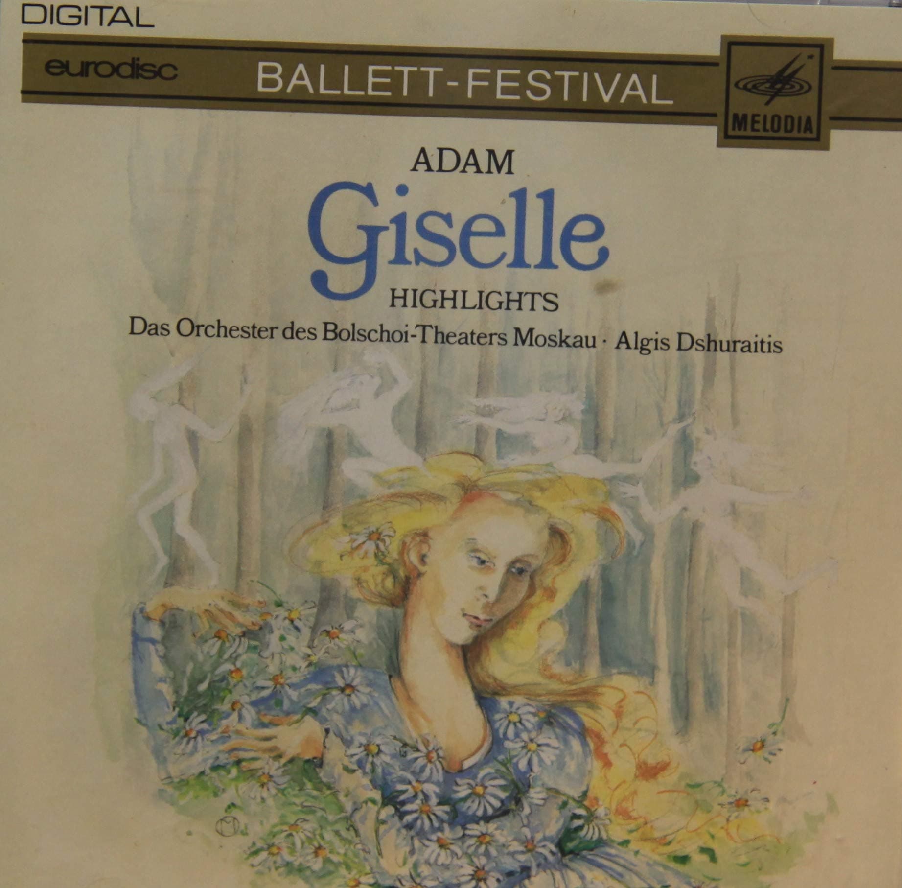 Adam: Giselle Highlights [Audio CD] Adam; Algis Dshuraitis and Orchestra of the Bolshoi Theatre Moscow