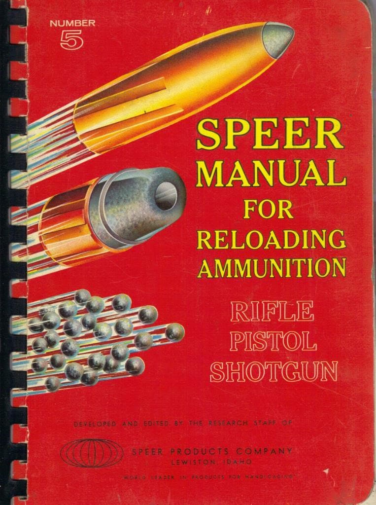 SPEED MANUAL FOR RELOADING AMMUNITION: RIFLE, PISTOL, SHOTGUN [Ring-bound] research staff by null