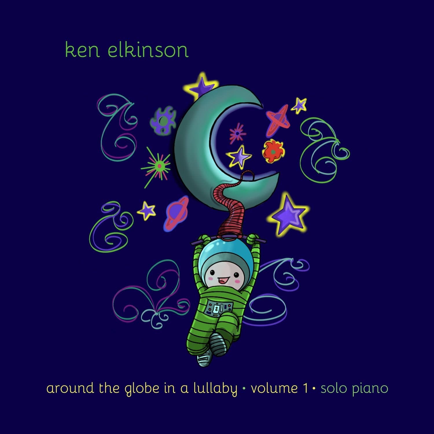 Around The Globe In A Lullaby Volume 1 [Audio CD] Ken Elkinson by null