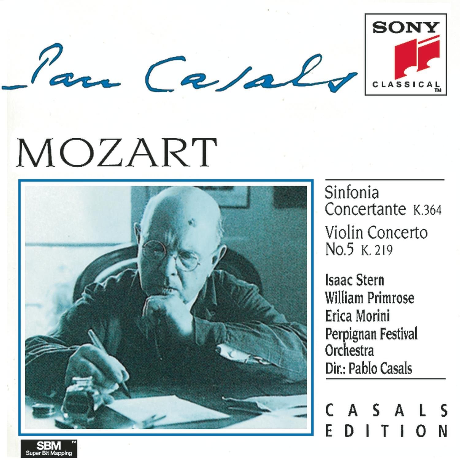 Mozart: Sinfonia concertante, K. 364 & Violin Concerto No. 5, K. 219 "Turkish" [Audio CD] Pablo Casals by null