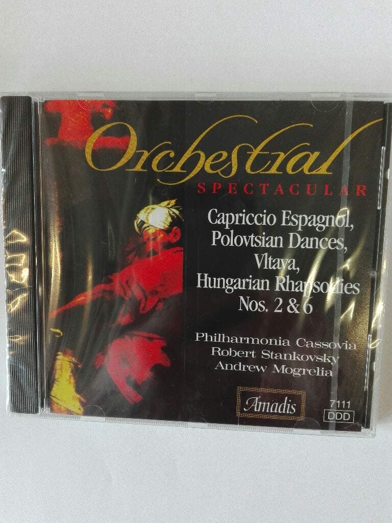 Orchestral Spectacular [Audio CD] Borodin, Alexander; Liszt, Franz; Rimsky-Korsakov, Nikolai; Smetana, Bedrich; Andrew Mogrelia; Robert Stankovsky and Philharmonia Cassovia by null