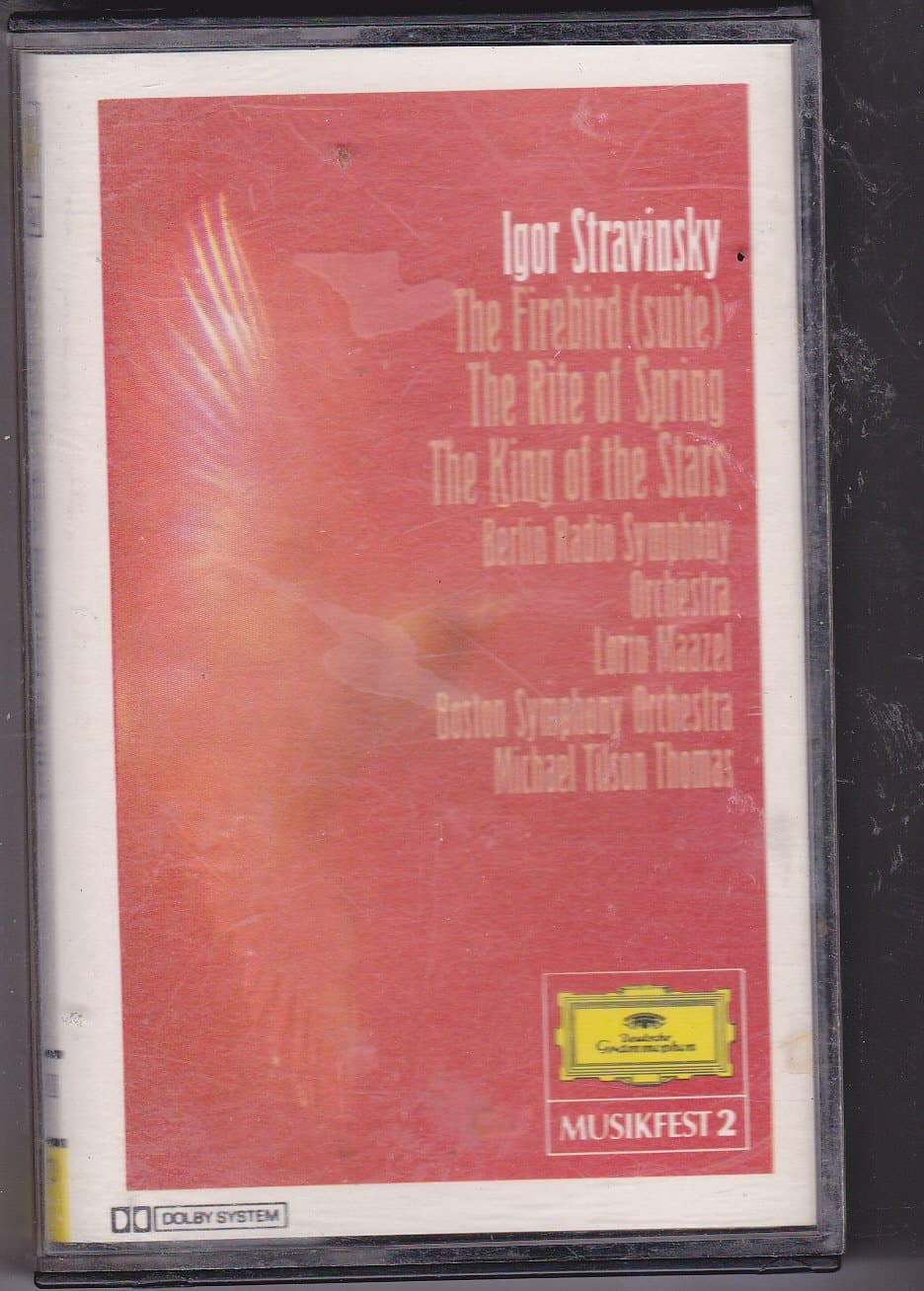 Stravinsky:Firebird/Rite [Audio Cassette] Maazel and Thomas by null