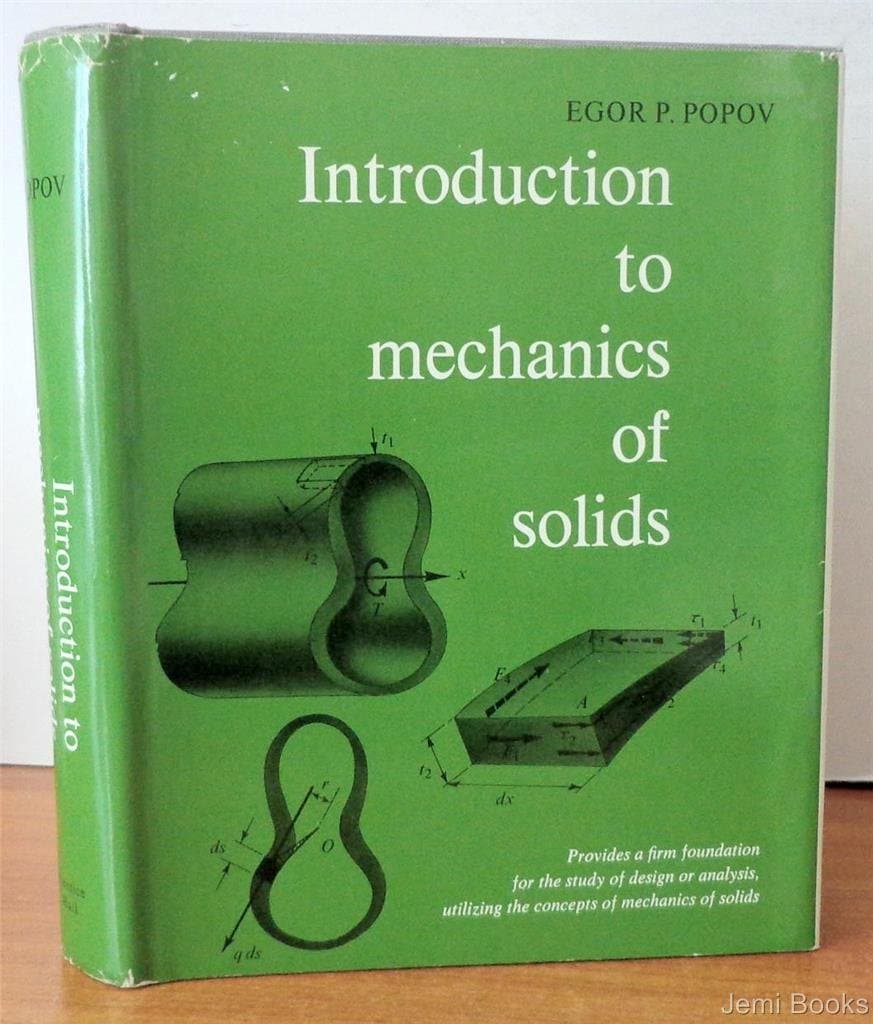 Introduction to Mechanics of Solids. [Hardcover] Popov, Egor P. by null