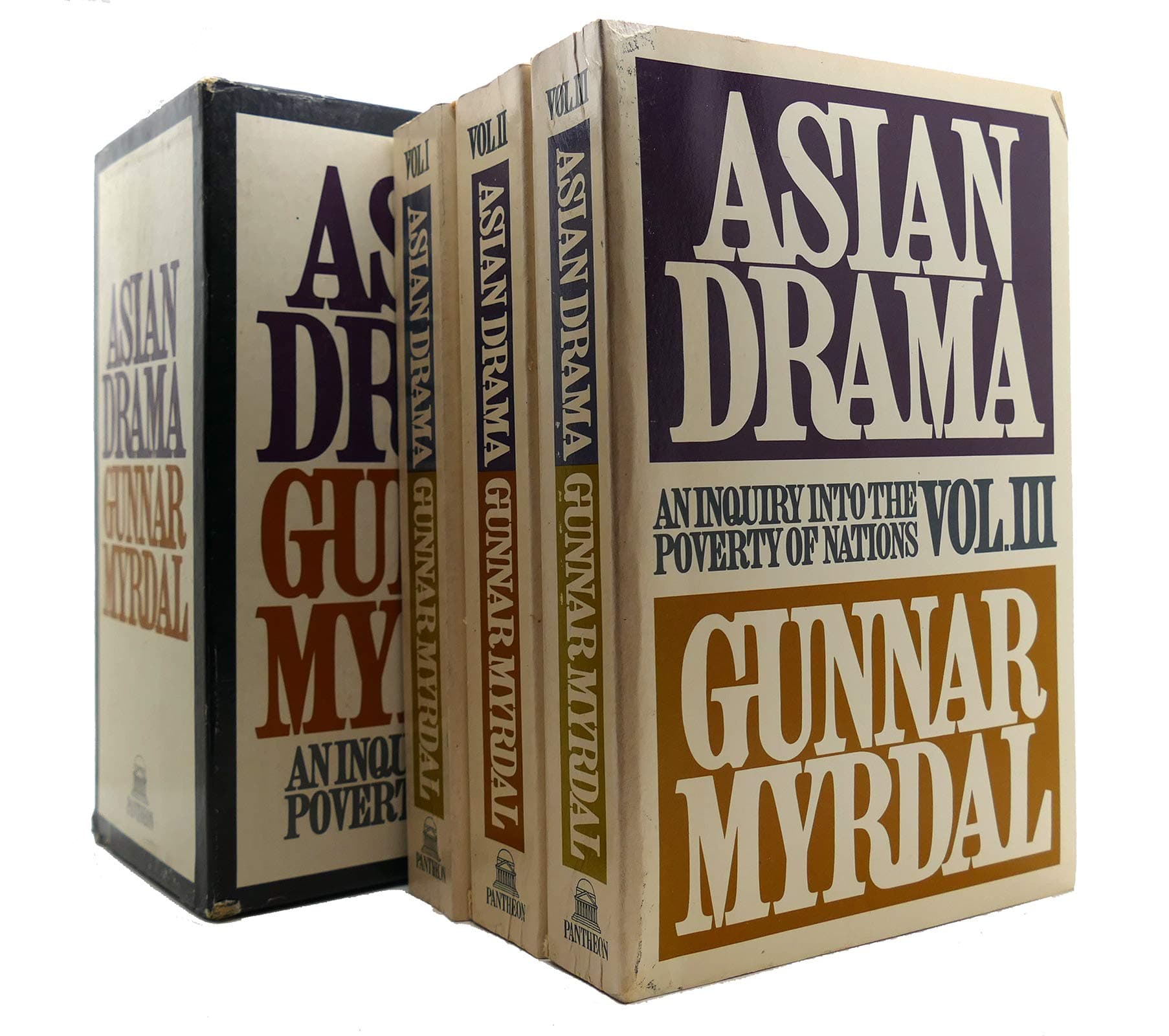 Asian Drama: An Inquiry into the Poverty of Nations (Box set which includes three volumes: Vol. 1,2, & 3) [Paperback] Gunnar Myrdal by null