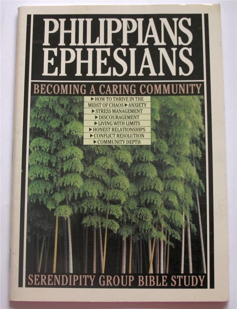 Philippians Ephesians: Becoming a Caring Community [Pamphlet] Serendipity Group Bible Study by null