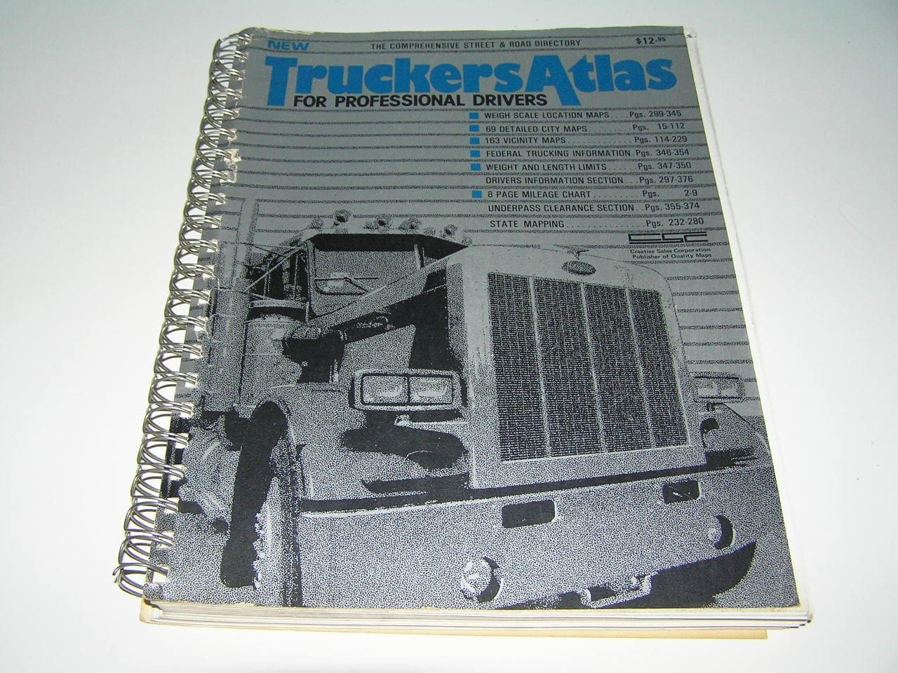 Truckers Atlas for Professional Drivers (Spiral) [Paperback] J.J. Keller by null